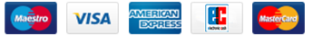 American-Express, Visa, MasterCard, MaestroCard, E-Cash